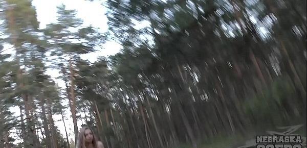  areana fox back riding her bike nude masturbating in the forest